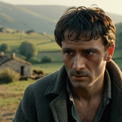 Home 15 A cinematic still from an arthouse Georgian drama, bathed in natural, soft light. The focus is on the authentic, soulful gaze of an adult character (male or female), whose face tells a story of deep, nuanced emotion – perhaps contemplative, melancholic, or subtly hopeful. The background is subtly blurred, suggesting a rustic, timeless Georgian village setting or a vast natural landscape, emphasizing the raw human element and poetic realism typical of Georgian cinema. The image should evoke sincerity and profound connection, devoid of artificial grandeur or typical Hollywood aesthetics.