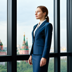 조지아 비자 발급 절차 - **

"A professional woman in a stylish, modest business suit, standing in a modern office with large...