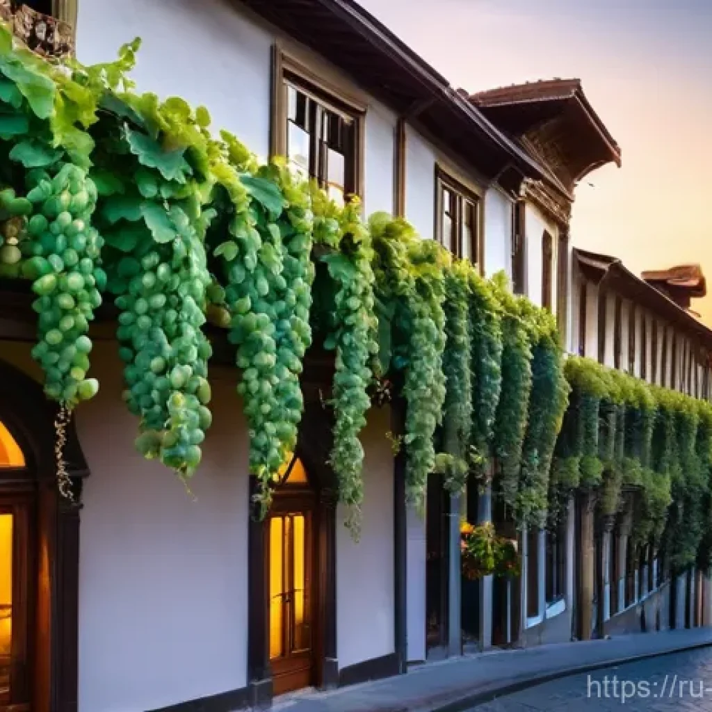 트빌리시 관광 명소 - **Old Tbilisi Charm at Sunset:** A picturesque, narrow cobblestone street in the heart of Old Tbilis...