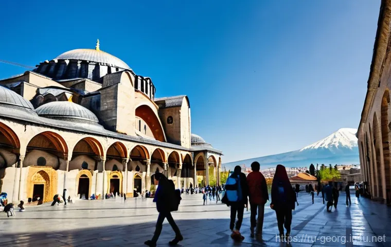 조지아 항공편 예약 꿀팁 - **Prompt: Early Bird Flight Planners**
    A diverse young couple (or a small family with an older c...